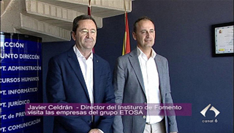 Javier Celdrn, Director del Instituto de Fomento de la Regin de Murcia visita la empresa constructora ETOSA